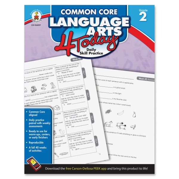 CDP104597 Common Core Language Arts 4 Today Workbook