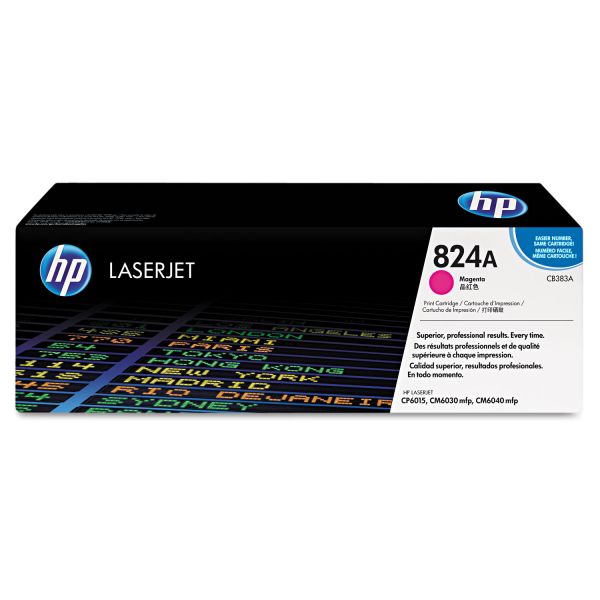 HEWCB383A HP 824A, (CB383A) Magenta Original LaserJet Toner Cartridge