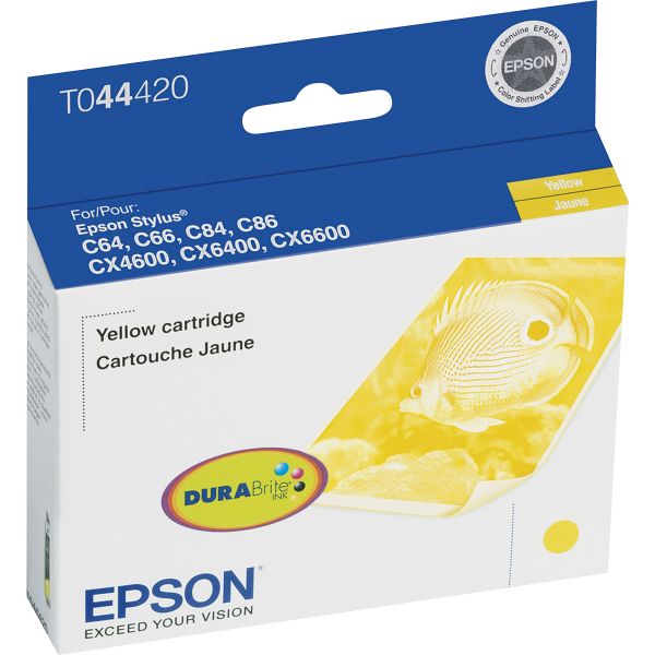 EPST044420 Epson T044420 (44) DURABrite Ink, Yellow