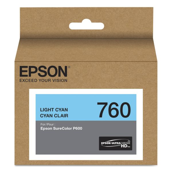 EPST760520 Epson T760520 (760) UltraChrome HD Ink, Light Cyan