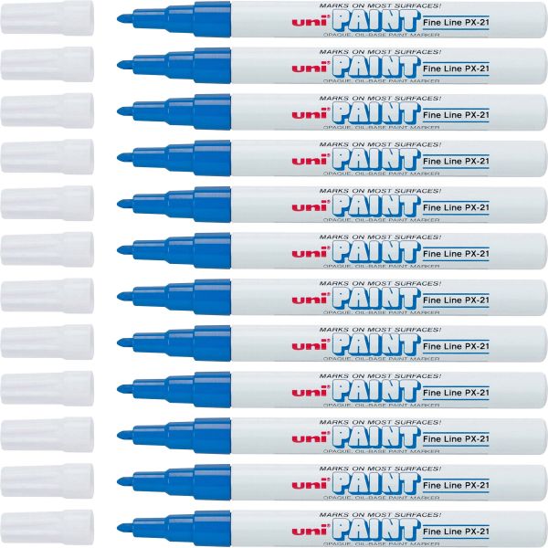 SAN63703DZ Uni-Ball Oil-Base Fine Line uni Paint Markers