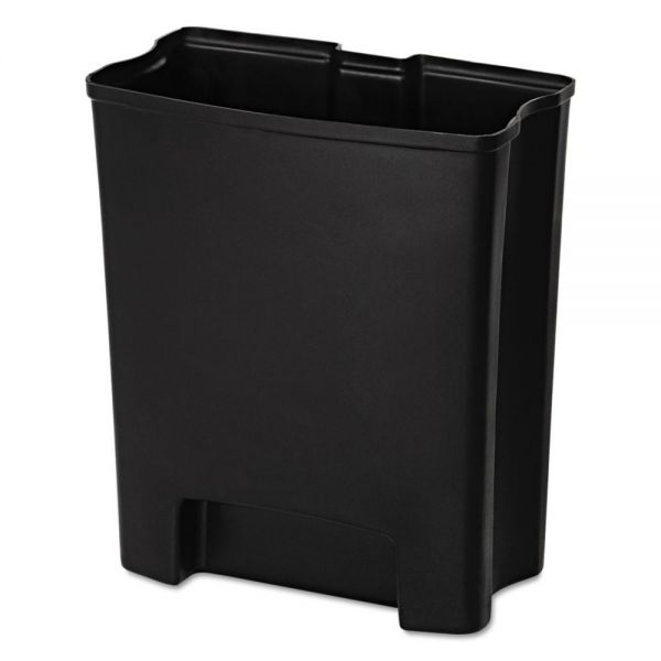 RCP1883626 Rubbermaid Commercial Step-On Rigid Liner For Resin End Step, Plastic, 24 gal, Black