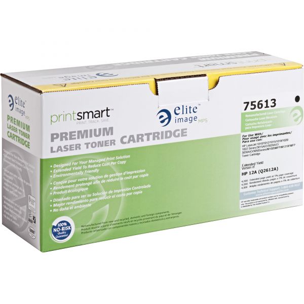 ELI75613 Elite Image Remanufactured HP 12A (Q2612A) Toner Cartridge
