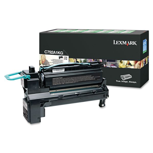 LEXC792A1KG Lexmark C792A1KG Toner, 6000 Page-Yield, Black