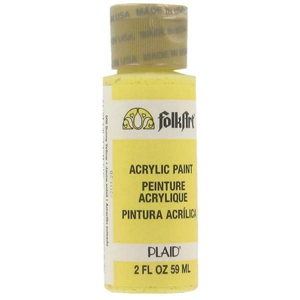 NOTM252328 Folk Art Sunny Yellow Acrylic Paint