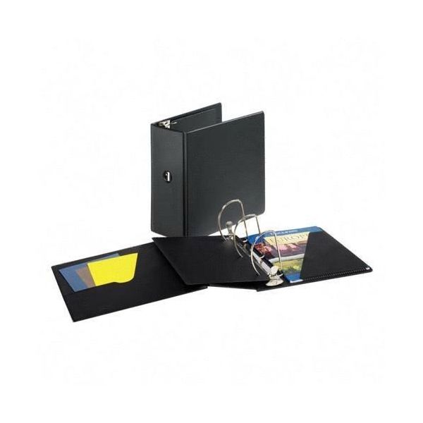 CRD11932 Cardinal SuperStrength Locking 3-Ring Binder, 5" Capacity, Slant-D Ring, Black