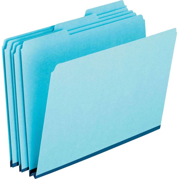 PFX9200T13 Pendaflex Pressboard Expanding File Folders, 1/3 Cut Top Tab, Letter, Blue, 25/Box