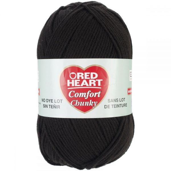 NOTM482288 Red Heart Comfort Chunky Yarn - Black