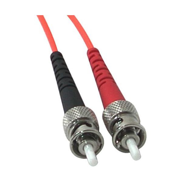 SYNX1612592 1m LC-ST 62.5/125 OM1 Duplex Multimode PVC Fiber Optic Cable - Orange