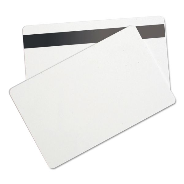 BAU80340 SICURIX SICURIX Blank ID Card with Magnetic Strip, 2 1/8 x 3 3/8, White, 100/Pack