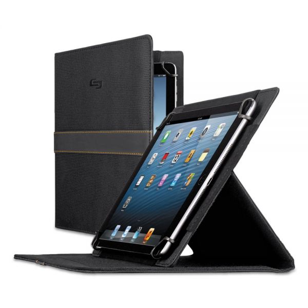 USLUBN2214 Solo Urban Universal Tablet Case, Fits 8.5" up to 11" Tablets, Black