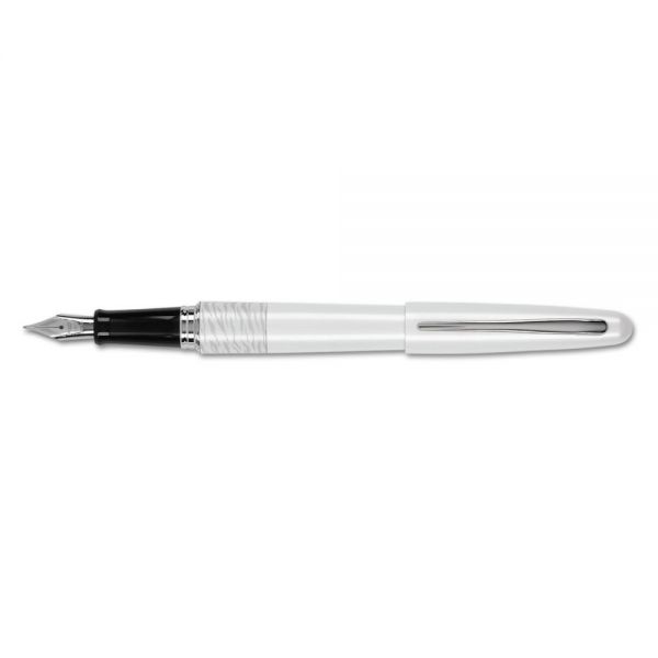 PIL91134 Pilot MR Animal Collection Fountain Pen, Black Ink, White Tiger Print Barrel