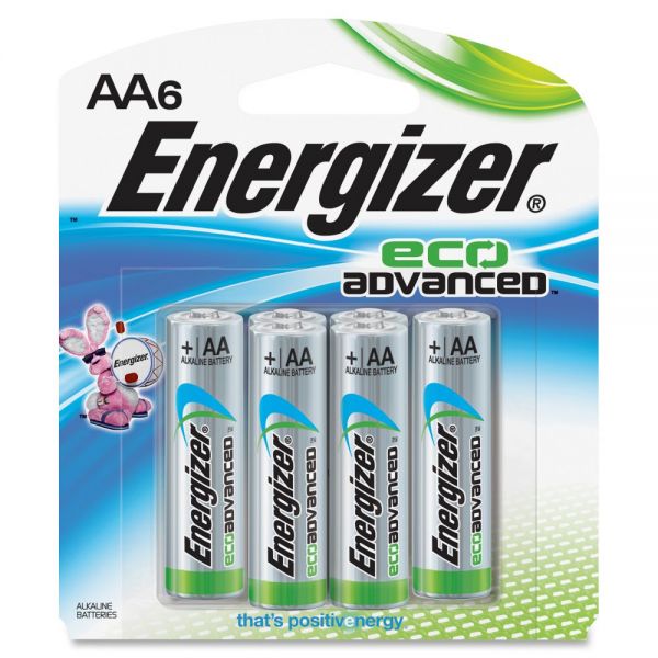EVEXR91BP6 Energizer EcoAdvanced AA Batteries