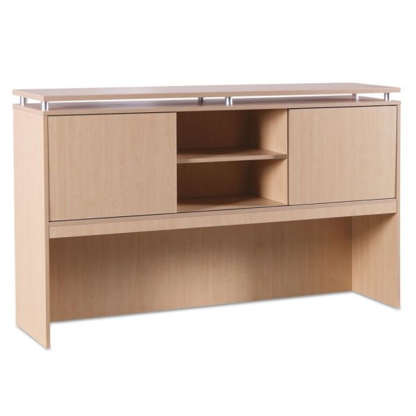 ALESE267215MP Alera Sedina Series Hutch with Sliding Doors, 72w x 15d x 42 1/2h, Maple
