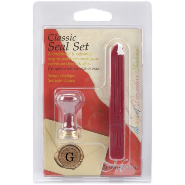 NOTM277209 Classic Initial Seal Set W/Red Wax