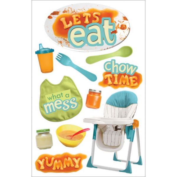 NOTM048532 Paper House 3D Stickers 4.5"x8.5"