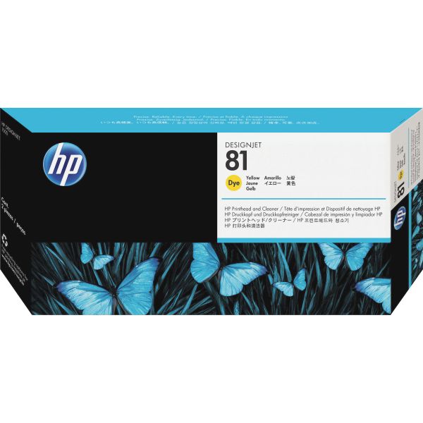 HEWC4953A HP 81 (C4953A) Yellow Printhead and Cleaner