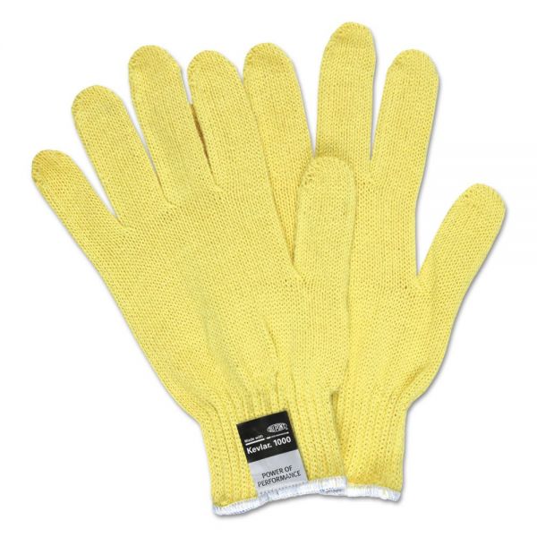 CRW9370M MCR Safety 9370 Dupont Kevlar String Knit Gloves, 7 gauge, Yellow, Medium, 1 Dozen