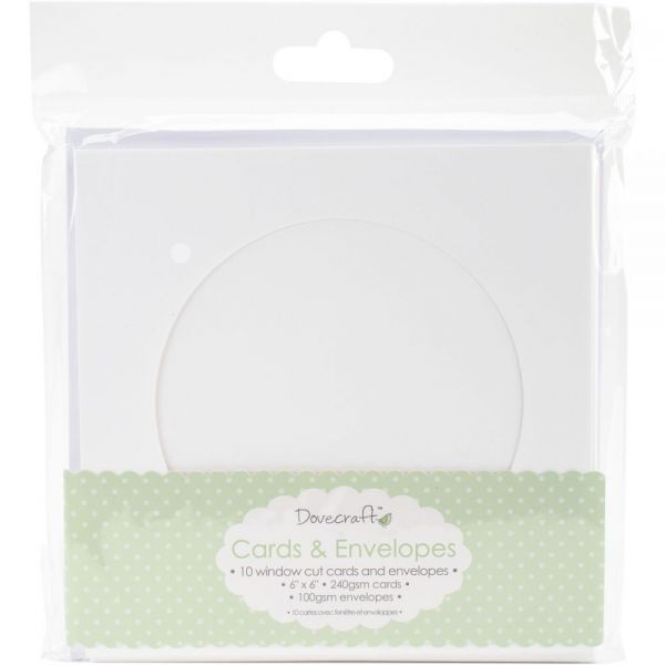 NOTM337263 Dovecraft Cards W/Envelopes 6"X6" 10/Pkg