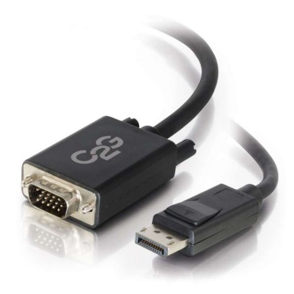 SYNX3858989 C2G 10ft DisplayPort Male to VGA Male Adapter Cable - Black