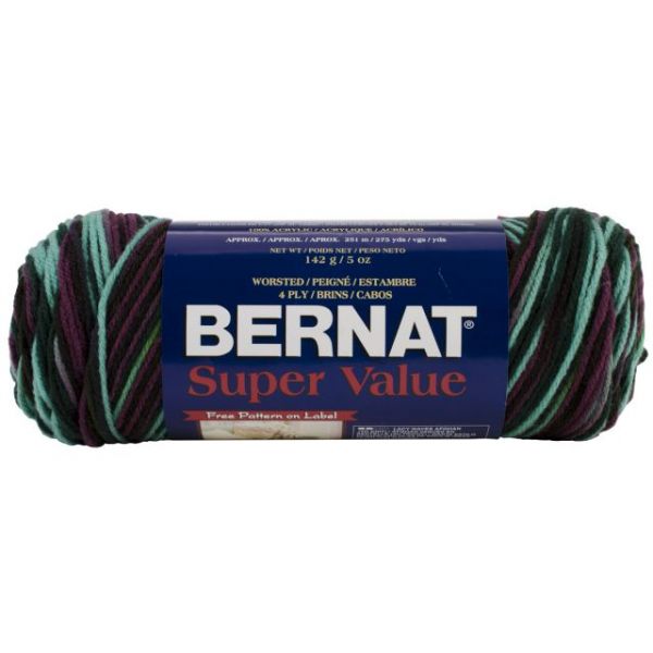 NOTM060694 Bernat Super Value Yarn - Violet Twilight