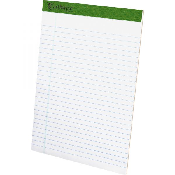 TOP20172 Ampad Earthwise by Ampad Recycled Writing Pad, 8 1/2 x 11 3/4, White, Dozen