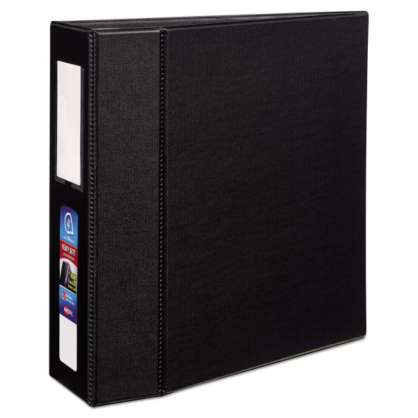 AVE79994 Avery Heavy-Duty 3-Ring Binder with One Touch EZD Rings, 4" Capacity, Black