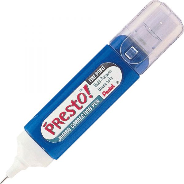 PENZL31W Pentel Presto! Multipurpose Correction Pen, 12 ml, White