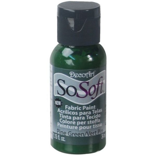 NOTM356140 SoSoft Pine Green Acrylic Fabric Paint