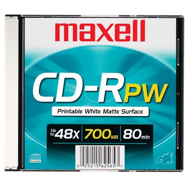 MAX648721 Maxell Recordable CD Media With Case
