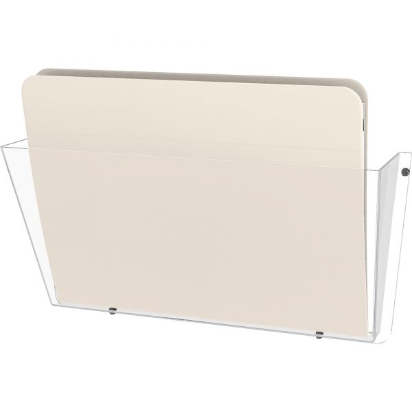 DEF63201 deflecto Unbreakable DocuPocket Wall File, Letter, 14 1/2 x 3 x 6 1/2, Clear