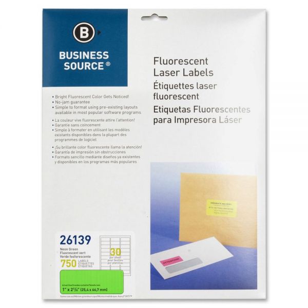 BSN26139 Business Source 26139 Color Coded Fluorescent Labels