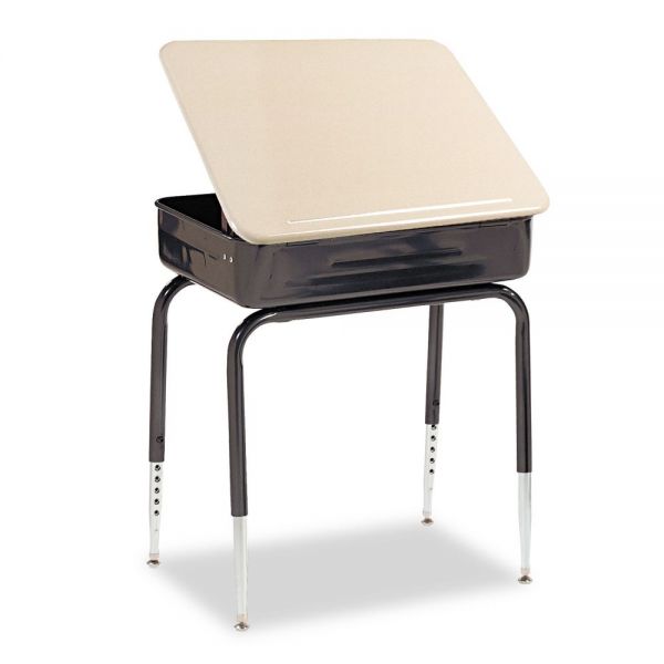 VIR751M96 Virco Lift-Lid Student Desk, 24w x 18d, Sandstone, 2/Carton