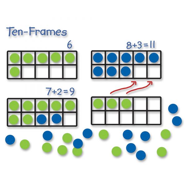 LRNLER6644 Learning Resources Giant Magnetic Ten-Frame Set