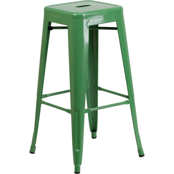 FHFCH3132030GNGG Flash Furniture 30'' High Backless Indoor-Outdoor Barstool