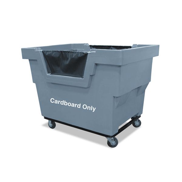RBTR23GRXCM4UN Royal Basket Trucks Mail Truck, Cardboard Only, 31 3/4 x 48 x 37, 1,000 lbs. Capacity, Gray