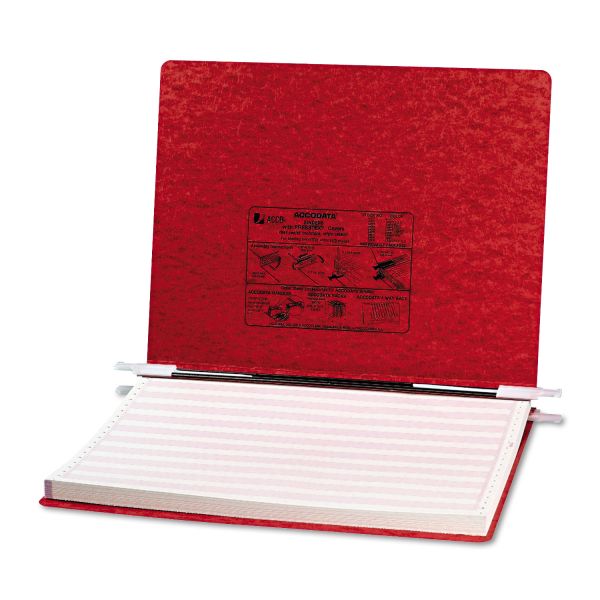 ACC54079 ACCO PRESSTEX Covers w/Storage Hooks, 6" Cap, 14 7/8 x 11, Executive Red