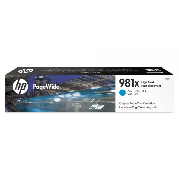 HEWL0R09A HP 981X (L0R09A) Cyan High-Yield Original Ink Cartridge