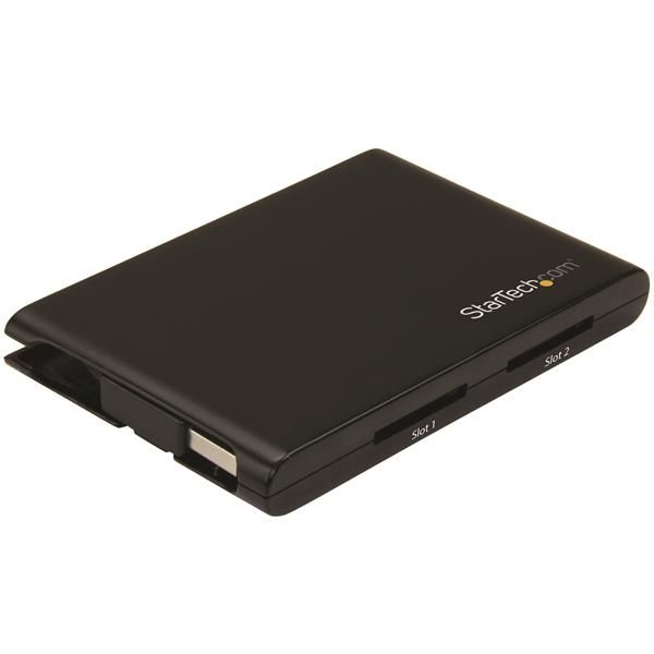 SYNX4659032 StarTech.com Dual-Slot SD Card Reader/Writer - USB 3.0 - SD 4.0, UHS II - Portable SD/SDHC/SDXC Card Reader/Writer with UHS-II