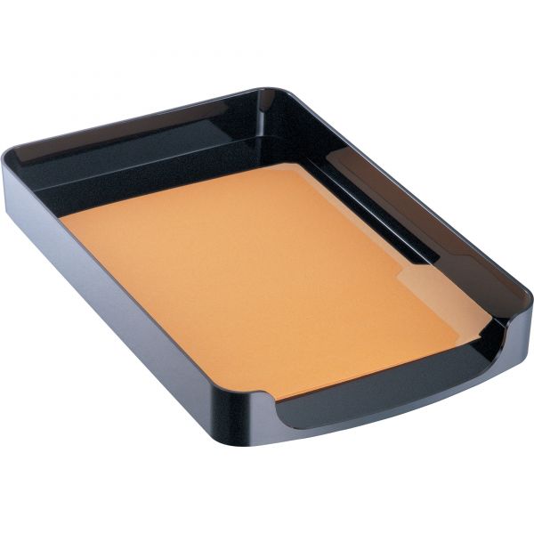 OIC22242 Officemate 2200 Series Front-Loading Desk Tray, Single Tier, Plastic, Legal, Black