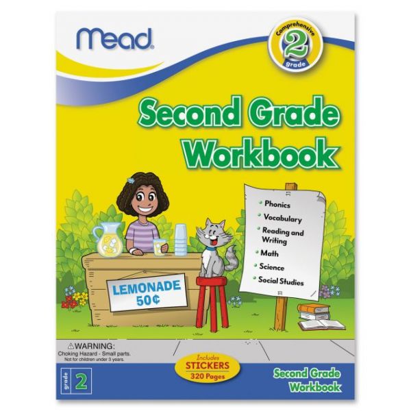 MEA48220 Mead Second Grade Comprehensive Workbook Education Printed Book