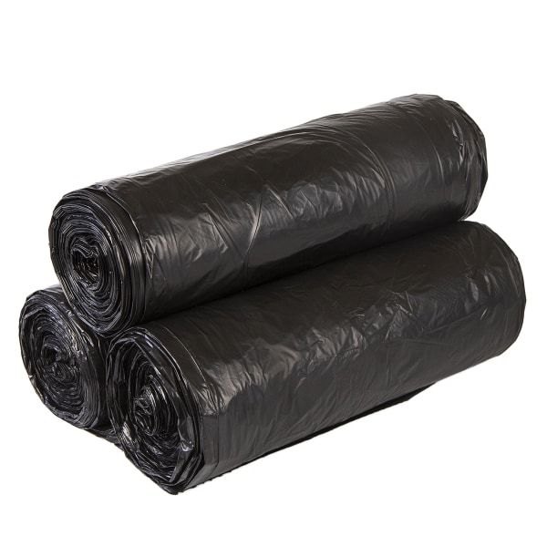 Aluf Plastics 55-60 Gallon 1.7 MIL (eq) Black Trash Can Liners - 38\ x 58\ - Pack of 100 - For...
