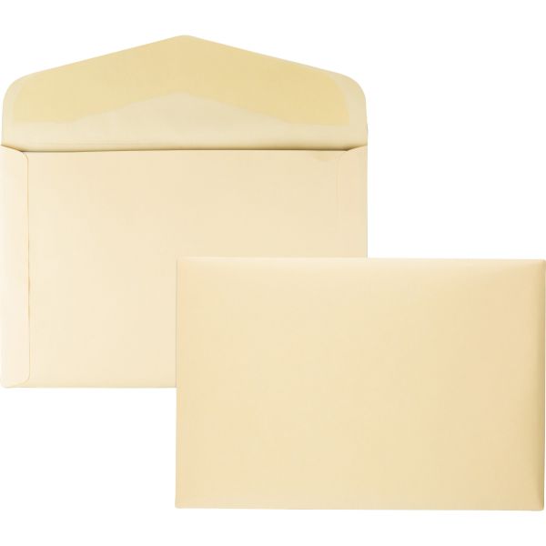 QUA54416 Quality Park Open Side Booklet Envelope, 15 x 10, Cameo Buff, 100/Box
