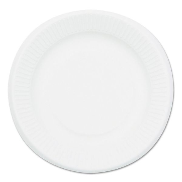 SVAP002CT NatureHouse Compostable Sugarcane Bagasse 7 in Plate, Round, White, 1,000/Carton