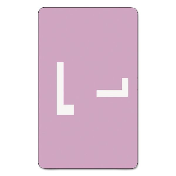 SMD67182 Smead Alpha-Z Color-Coded Second Letter Labels, Letter L, Lavender, 100/Pack