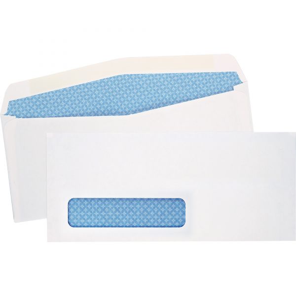 QUA90130 Quality Park Window Envelope, Address Window, #10, 4 1/8 x 9 1/2, White, 500/Box