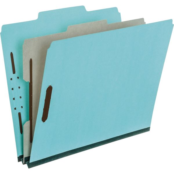 PFX920025RCP1 Pendaflex Four- and Six-Section Classification Folders, Letter, 2/5 Tab, , Blue, 10/Box