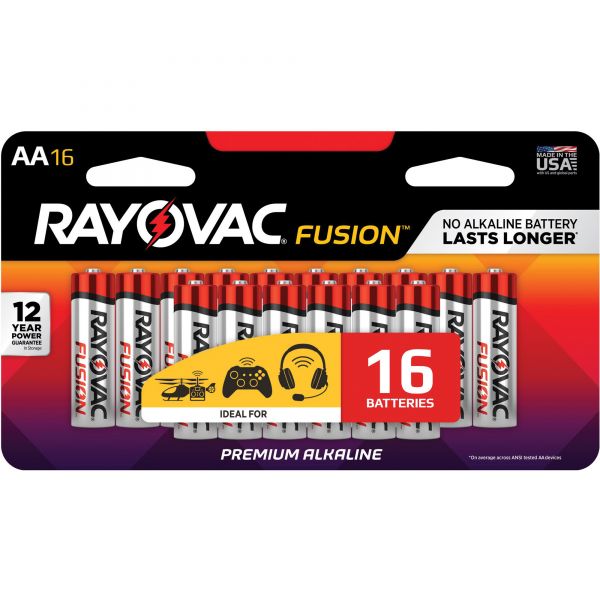 RAY81516LTFUSJ Rayovac Fusion Performance AA Batteries