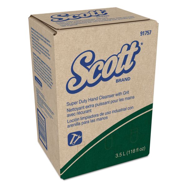 KCC41863 Scott Super Duty Hand Cleanser with Grit, Citrus Scent, 3.5 L Bag in Box