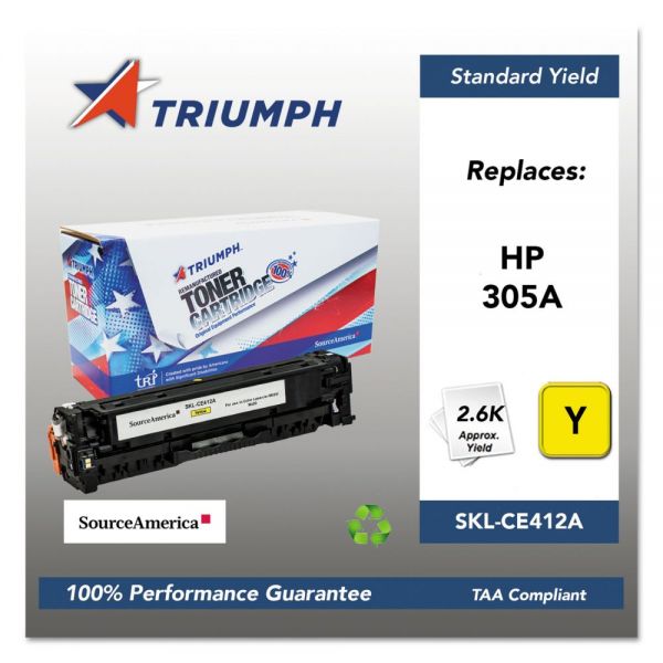 SKLCE412A Triumph 751000NSH1286 Remanufactured CE412A (305A) Toner, Yellow
